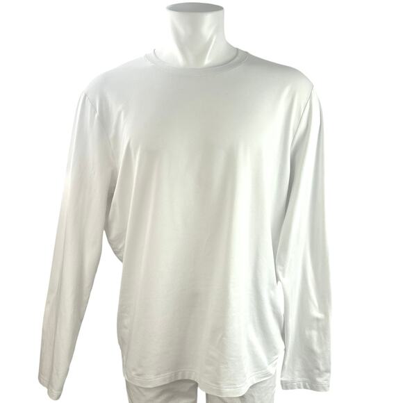 ALO Yoga Other - Alo Yoga Conquer Reform Men's White Crew Neck Long Sleeve Fitness T-Shirt Top XL